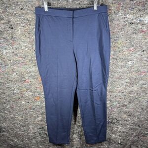 Banana Republic Pants Womens 12 Navy Blue Stretch Slim Fit‎ Dress Office Career